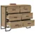 Komoda s ladicama 2 pcs Umjetnički hrast 91 x 35,5 x 74,5 cm