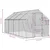 Kavez za ptice antracit 1,79x4x1,85 m aluminijski