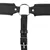 Ouch! PU Leather Chastity Jock Black