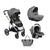 KikkaBoo kolica Thea 3in1 set sa autosedištem i tvrdom korpom light grey (KKB21111)
