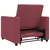 Sofa na razvlačenje Singl boja crnog vina 90 x 165 x 87 cm
