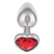 California Exotics Jewel Heart Plug Small Ruby