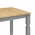 Blagovaonski stol Corona sivi 160x80x75 cm od masivne borovine