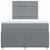 Vidaxl Boxspring postelja z vzmetnico svetlo siva 120x190 cm blago