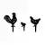 Aberto Design Set dekorativnih figura Fam 11, 1.5 mm, 3 komada