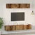 Set TV komoda Zidne 5 pcs Staro drvo Konstruirano drvo