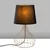 Opviq Stona lampa Telis-5401, 28x28x51 cm, IP20, Crno-zlatne boje
