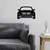 Wallity Zidna dekoracija Mersedes Benz AMG 80S, 60 x 42 cm, Crna
