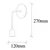 Opviq Zidna lampa E27 Socket, Bronzana