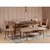 Hanah Home Trpezarijska stolica Vina Sandalye 47x89x46cm Orah