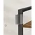 Songmics Knjižna omara, 5 polic, 39,6x30x154 cm, črna, rjava