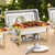 VEVOR Set za postrežbo Chafing Dish Buffet 8 qt 4 kosa zlata barva