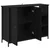 Kreveta Crni hrast 100 x 33 x 75 cm Konstruirano drvo