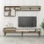 Hanah Home Milan TV TV polica, Braon-Krem