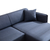 Atelier del Sofa Ugaona garnitura Belissimo 95x67x270cm Plava