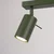 Sollux SL.1502 - Spot svetiljka RING 3xGU10/10W/230V zelena