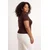 Trendyol Curve Ženska bluza Tbbss26Af00110, Braon