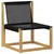 Set vanjskih sofa s jastukom 5 pcs Bijela i crna