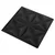 Zidne panele 48 pcs Origami crna 50 x 50 cm XPS pjena