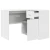 Kutni stol s ladicama Bijelo 102 x 88 x 75 cm