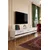Hanah Home TV komoda Ilay, 180 cm, bela / srebrna