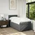 Vidaxl Box spring postelja z vzmetnico temno siva 100x200 cm blago