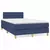 vidaXL vidaXL Box spring postelja z vzmetnico modra 120x190 cm blago, (21111625)
