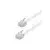 Maxcable Kabl telefonski flat sa konektorima, 10 m, Beli