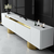HANAH HOME TV polica Bohem White Gold