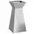 Stup saksija 2 pcs Srebrno 35 x 35 x 73 cm