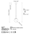 Opviq Luster Orbital-15-14001, 15x15x115cm, IP20, Belo-crni