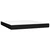 Krevet box spring s madracem LED crni 180x200 cm od tkanine