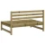 Srednja vrtne sofe 2 kom 120 x 80 cm od impregnirane borovine
