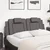 Jastuk za uzglavlje Viana sivi 120 cm od umjetne kože