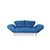 Atelier del Sofa Trosed na razvlačenje Nina 200x70cm Plavi