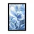 Plakat modro beli cvetovi hortenzije - 60x90 no frame