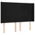 Vidaxl Box spring postelja z vzmetnico LED črna 140x190 cm blago