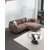 Atelier del Sofa Ugaona garnitura Pavia, 250x170x90 cm, Braon