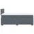 Vidaxl Box spring postelja z vzmetnico temno siva 120x200 cm žamet