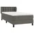 Vidaxl Box spring postelja z vzmetnico temno siv 90x190 cm žamet