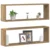 Police na zidu 2 pcs Umjetnička hrastovina 80 x 15 x 26 cm