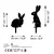 Aberto Design Set dekorativnih figura Rabbits -A 01, 52x35 & 56x24 cm, 2 komada