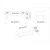 Hanah Home Mistico Sto za dnevnu sobu, Braon-Bela