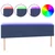 Vidaxl vidaXL Vzglavje postelje z LED modro 160x5x78/88 cm blago