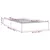 shumee vidaXL Posteljni okvir bel masiven les 90 x 200 cm
