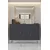 Hanah Home komoda Ayshe 120, 120 cm, antracit / srebrna
