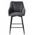 DE Vrtljiv barski stol ELMO, grafitno blago