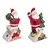 Figura Deda Mraz na krovu, LED svetlo, keramika 9151880