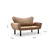 Atelier del Sofa Dvosed na razvlačenje Chatto 140x70x65cm Svetlobraon