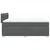 Vidaxl Box spring postelja z vzmetnico temno siva 160x200 cm blago